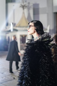 Backstage at the Gucci Spring 2022 Love Parade in Los Angeles