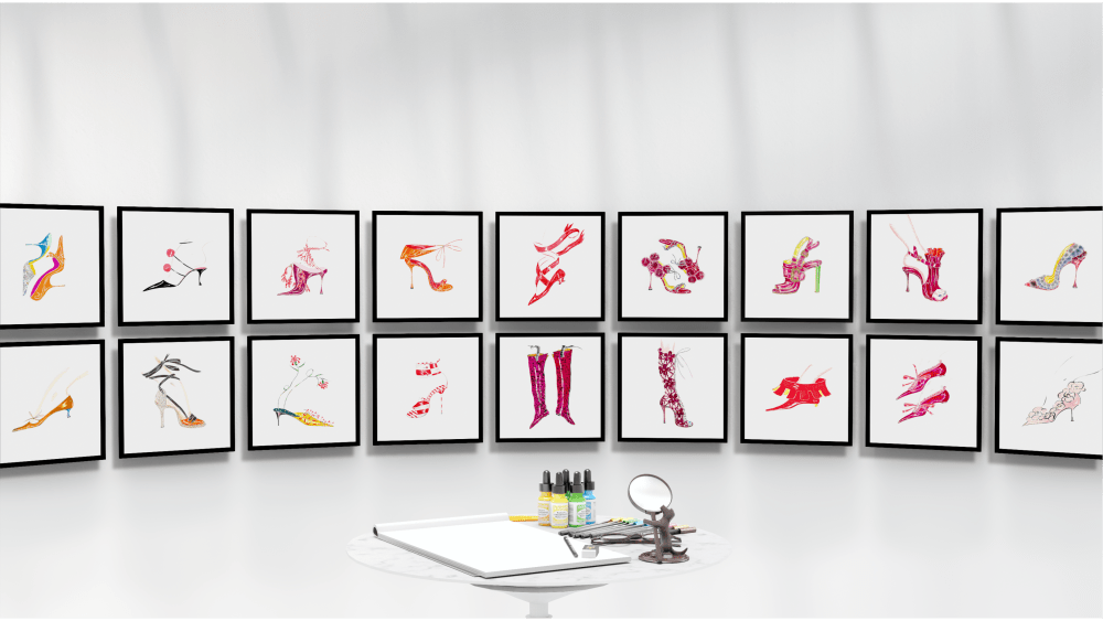 Manolo Blahnik Unveils a Digital Archive With Color, and British Humor