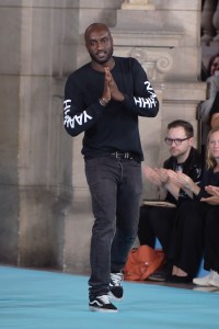 Virgil Abloh on the catwalk.