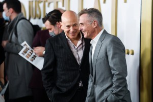 Evan Handler, left, and David Eigenberg attend the premiere of HBO's "And Just Like That" at the Museum of Modern Art on Wednesday, Dec. 8, 2021, in New York. (Photo by Evan Agostini/Invision/AP)