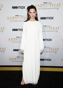 Hari Nef attends the premiere of HBO's "And Just Like That" at the Museum of Modern Art on Wednesday, Dec. 8, 2021, in New York. (Photo by Evan Agostini/Invision/AP)