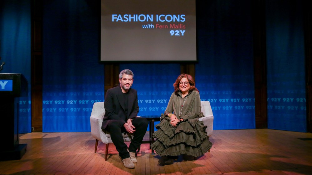 Brandon Maxwell and Fern Mallis