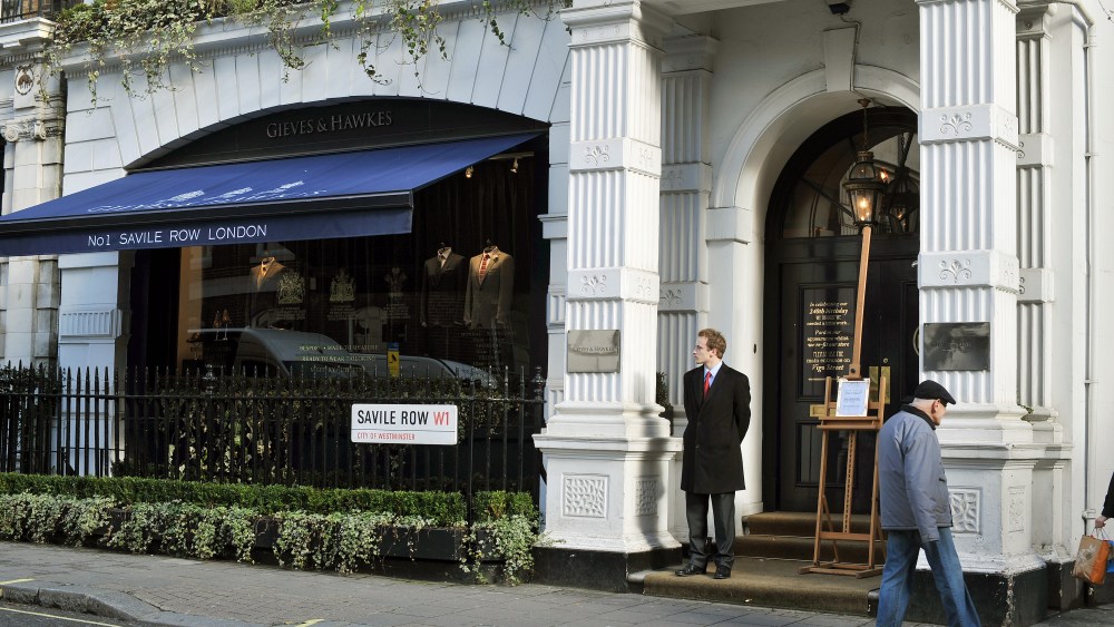 Royal Wedding plans.A general view of the Gieves & Hawkes high quality mens outfitters shop, in Saville Row central London, which was established in 1771, and has been used by the British family regularly. Picture date: Monday February 14, 2011. Photo credit should read: John Stillwell/PA URN:10497188
