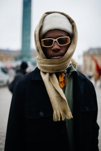 Street style at Paris Haute Couture Week Spring 2022.