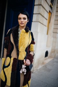 Street style at Paris Haute Couture Week Spring 2022.