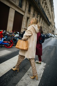 Street style at Paris Haute Couture Week Spring 2022.