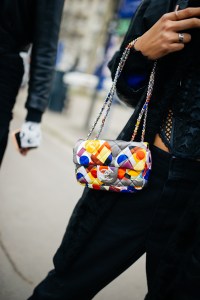 Street style at Paris Haute Couture Week Spring 2022.