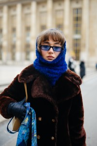 Street style at Paris Haute Couture Week Spring 2022.