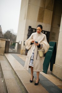 Street style at Paris Haute Couture Week Spring 2022.