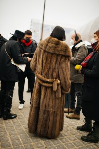 Street style at Paris Haute Couture Week Spring 2022.