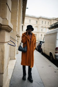 Street style at Paris Haute Couture Week Spring 2022.