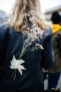 Street style at Paris Haute Couture Week Spring 2022.