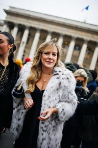 Street style at Paris Haute Couture Week Spring 2022.