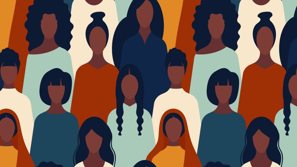 illustration of various black women