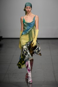 Runway at Conner Ives - NEWGEN RTW Fall 2022 ​on February 18th, 2022 in London.