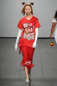 Runway at Conner Ives - NEWGEN RTW Fall 2022 ​on February 18th, 2022 in London.