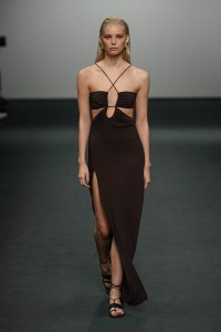 Runway at Nensi Dojaka RTW Fall 2022 ​on February 19, 2022 in City.