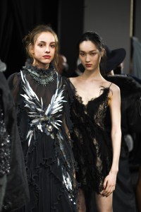 Backstage at Alberta Ferretti RTW Fall 2022