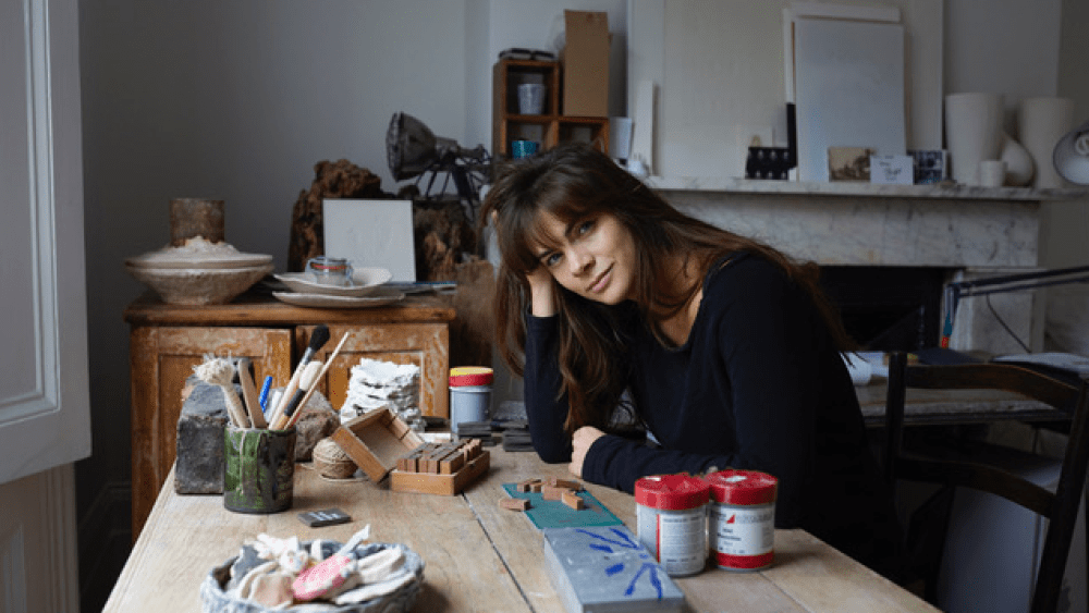 Martha Freud in her London studio.
