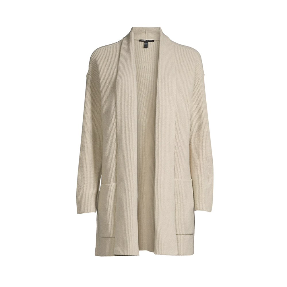 Eileen Fisher Cashmere-Wool Blend Cardigan