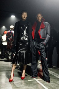 Backstage at Ferrari RTW Fall 2022