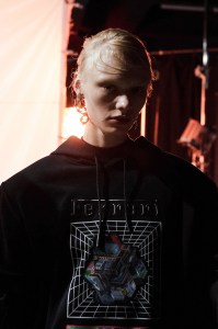 Backstage at Ferrari RTW Fall 2022