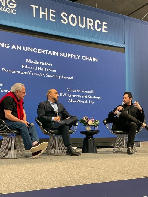Sourcing Journal's Edward Hertzman spoke with panelists Rick Helfenbein and Vincent Iacopella at Sourcing at Magic in February.