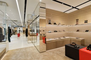 The Burberry flagship on Rue Saint Honoré in Paris