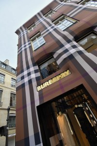 The Burberry flagship on Rue Saint Honoré in Paris