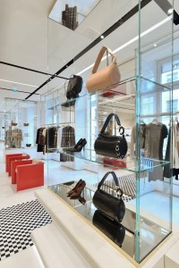 The Burberry flagship on Rue Saint Honoré in Paris