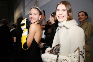 Backstage at Dior RTW Fall 2022