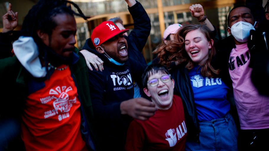 Amazon's Staten Island distribution center won the right to unionize after 2,654 employees voted in favor of the labor rights move.