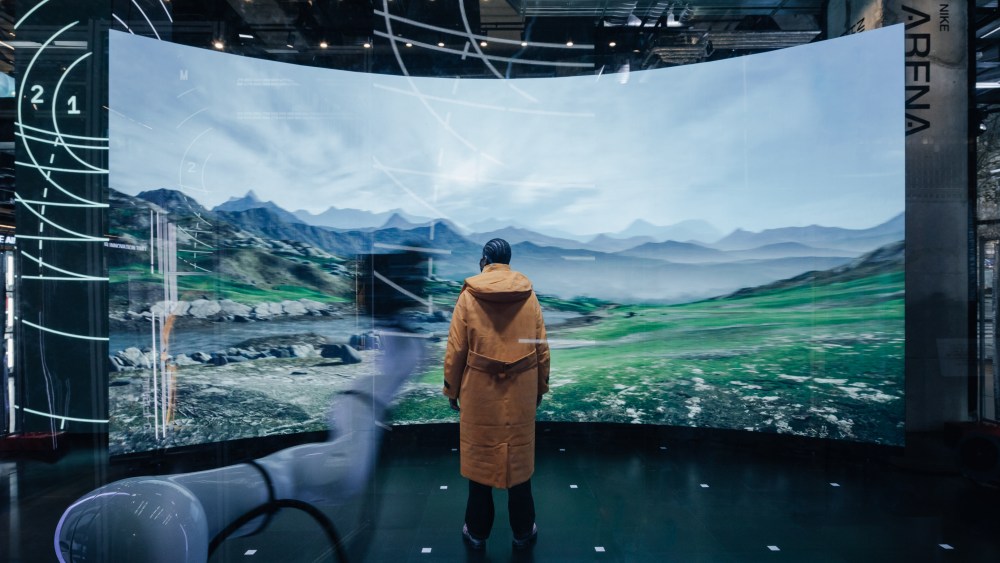 The FitAdv Weather Dome designed by Modem for Nike's House of Innovation in Paris.