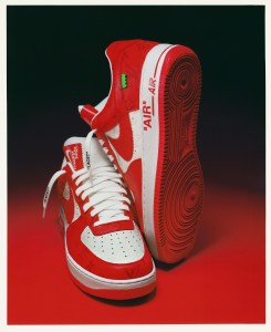 One of Louis Vuitton and Nike’s sneakers designed by Virgil Abloh.