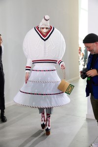Backstage at Thom Browne RTW Fall 2022