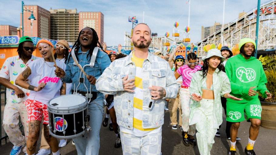 Guess tapped singer J Balvin for another colorful collection for men, women and children with its Guess Originals x J Balvin Amor range.