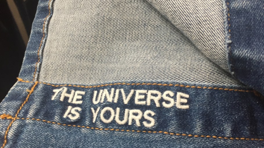 Ceros Jeans of Los Angeles adds embroidered phrases inside the jeans' waist bands.
