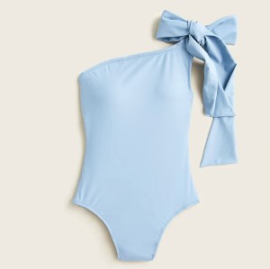 J.Crew Bow One-Shoulder One-Piece