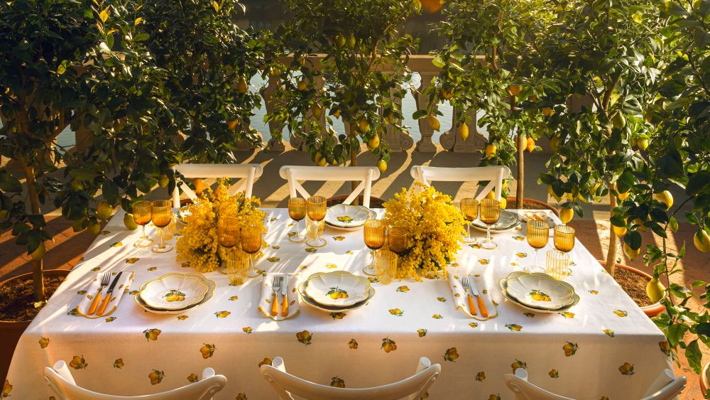 The Aquazzura "Tutti Frutti" line of tableware.