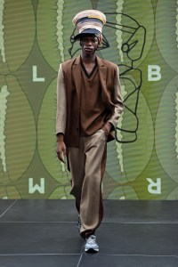 LONDON, ENGLAND - JUNE 11: A model walks the runway at the Labrum London show during London Fashion Week June 2022 on June 11, 2022 in London, England. (Photo by Kate Green/BFC/Getty Images for BFC)