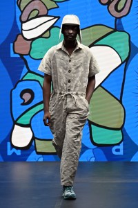 LONDON, ENGLAND - JUNE 11: A model walks the runway at the Labrum London show during London Fashion Week June 2022 on June 11, 2022 in London, England. (Photo by Kate Green/BFC/Getty Images for BFC)