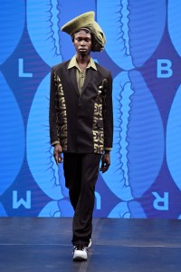 LONDON, ENGLAND - JUNE 11: A model walks the runway at the Labrum London show during London Fashion Week June 2022 on June 11, 2022 in London, England. (Photo by Kate Green/BFC/Getty Images for BFC)