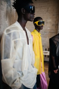 Backstage at Rick Owens Men's Spring 2022