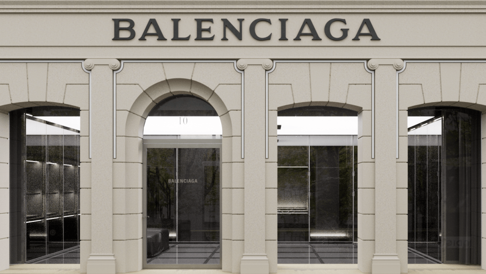Balenciaga's couture store in Paris