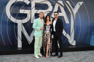 Ryan Gosling, Ana de Armas and Chris Evans at the premiere of "The Gray Man" held at TCL Chinese Theatre on July 13, 2022 in Los Angeles, California.