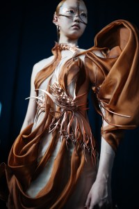 Backstage at Iris van Herpen Couture Fall 2022
