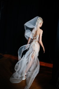 Backstage at Iris van Herpen Couture Fall 2022