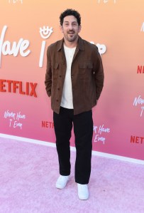 Adam Shapiro at the Los Angeles premiere of "Never Have I Ever" Season 3 held at Regency Village Theatre on August 11, 2022 in Los Angeles, California