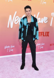 Darren Barnet at the Los Angeles premiere of "Never Have I Ever" Season 3 held at Regency Village Theatre on August 11, 2022 in Los Angeles, California