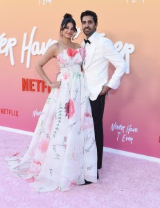 Richa Moorjani at the Los Angeles premiere of "Never Have I Ever" Season 3 held at Regency Village Theatre on August 11, 2022 in Los Angeles, California